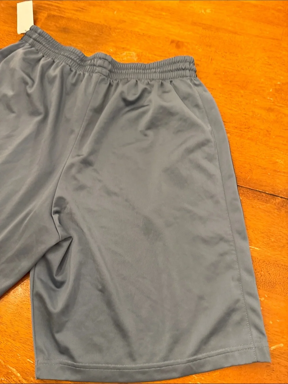 adidas Men’s Gray Athletic Shorts with Dark Side Stripes xl
